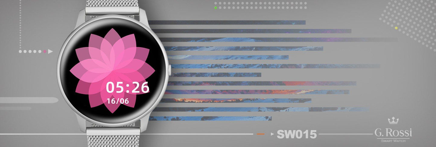 Damski SMARTWATCH G. Rossi SW015-3 Srebrny – zdjęcie 7