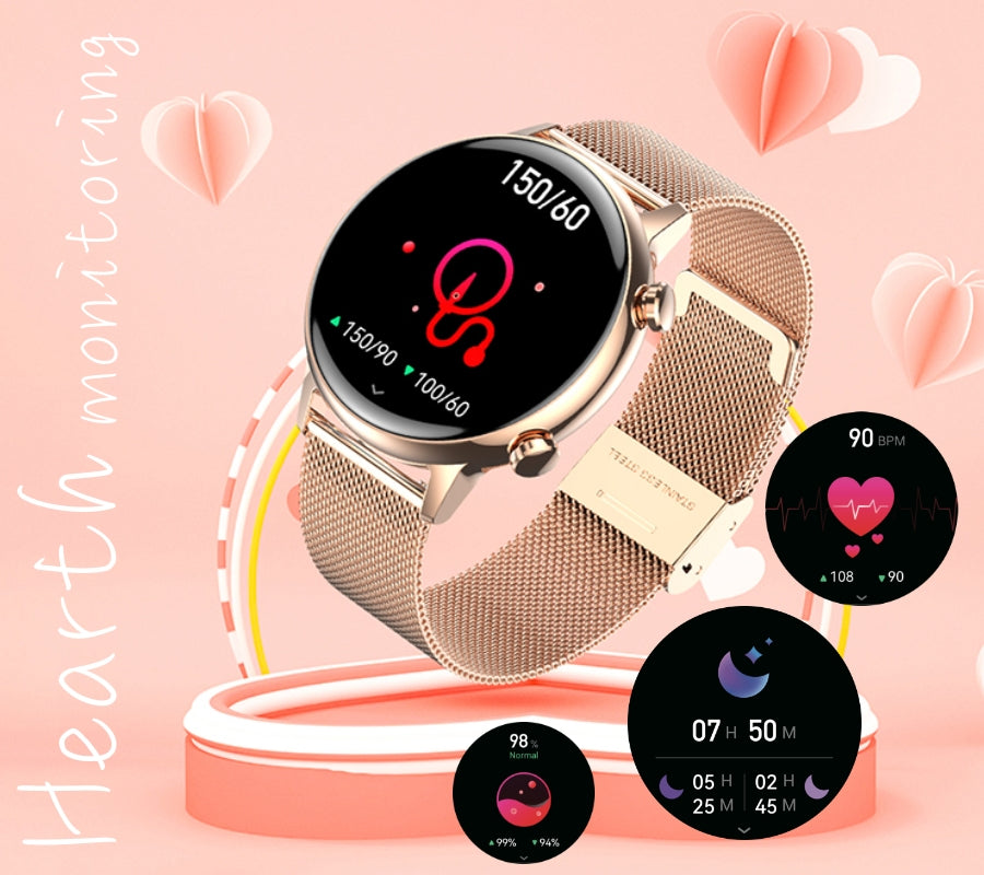 Smartwatch Damski RUBICON RNCF09 Rose Gold/Pink SMARUB234 – zdjęcie 7