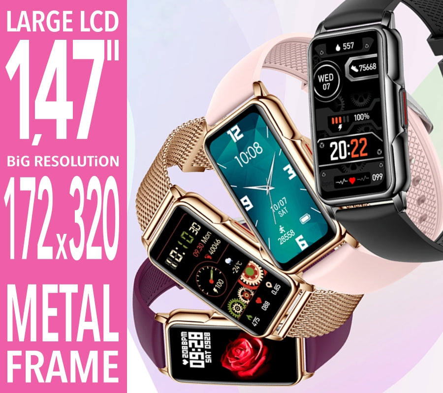 Smartwatch Damski RUBICON RNCF04 Black SMARUB227 – zdjęcie 7