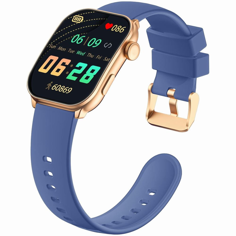 Smartwatch Damski GRAVITY GT28-8 Pasek + Bransoleta Różowe złoto Granatowy – zdjęcie 7