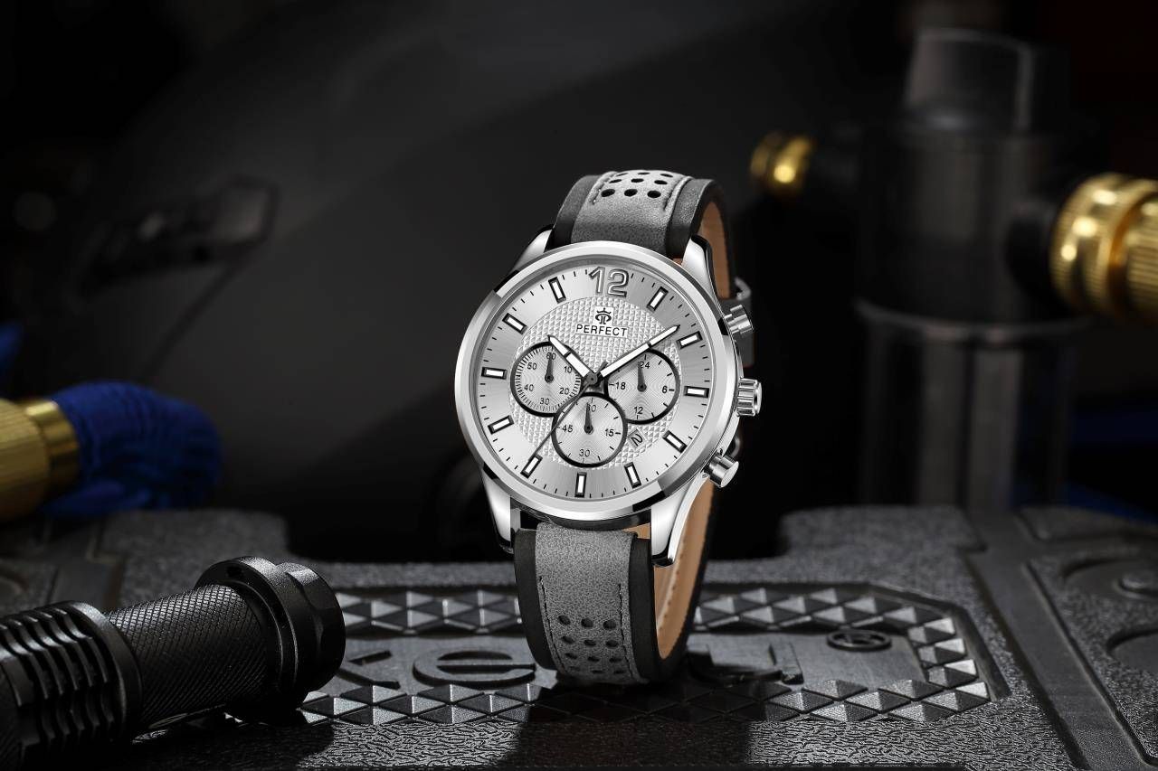 Zegarek Męski Perfect Chronograf CH01L-01 + Box – zdjęcie 3