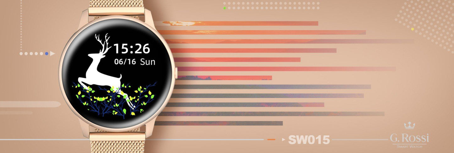 Damski SMARTWATCH G.Rossi SW015-4 Różowe złoto – zdjęcie 7