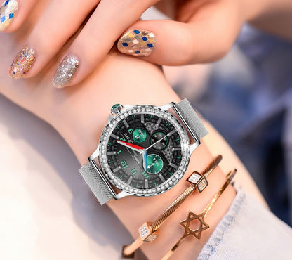 Smartwatch Damski Rubicon RNCF19-1 Silver  Bransoleta + Pasek – zdjęcie 7