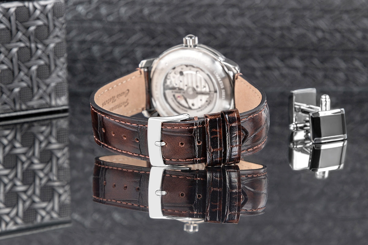 Zegarek Męski ZEPPELIN LZ120 Open Heart Automatic 8166-4 + BOX – zdjęcie 7