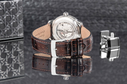 Zegarek Męski ZEPPELIN LZ120 Open Heart Automatic 8166-4 + BOX – zdjęcie 7