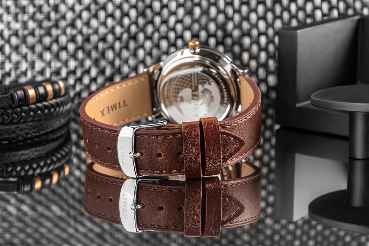 Zegarek Męski TIMEX Waterbury Classic Moon Phase TW2W75600 + BOX – zdjęcie 7