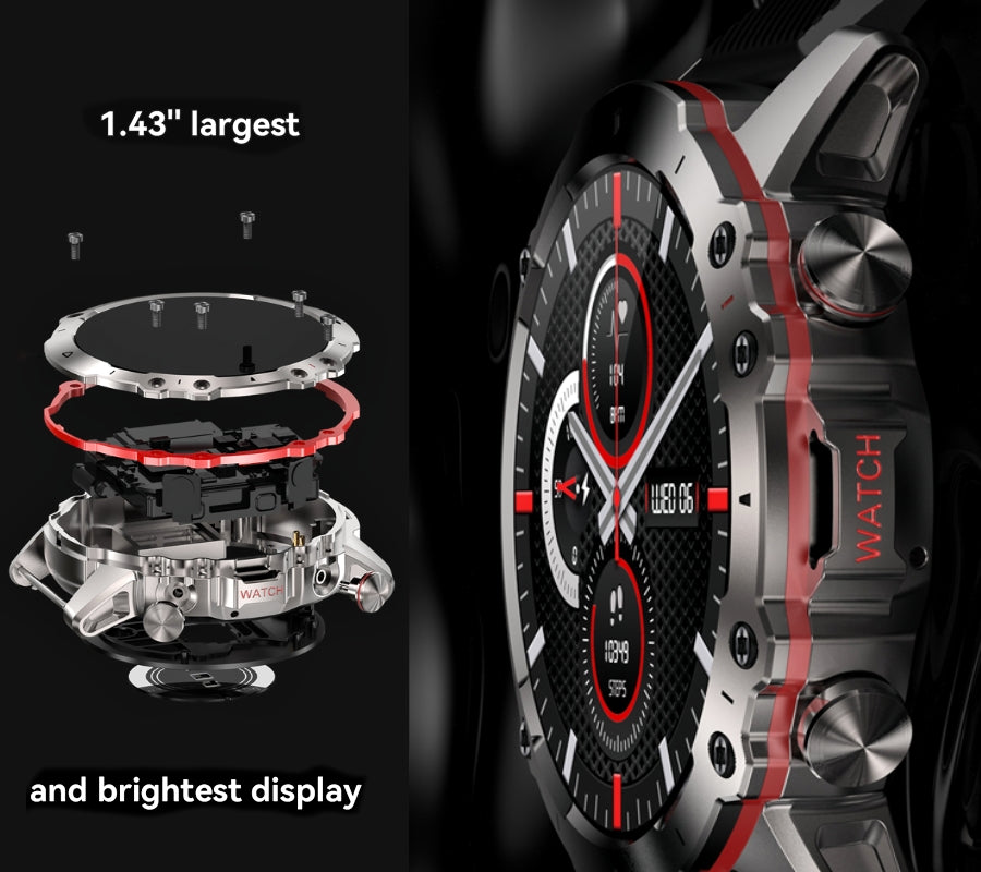 Smartwatch Męski Rubicon RNCF18-1 BLACK Bransoleta + Pasek – zdjęcie 7