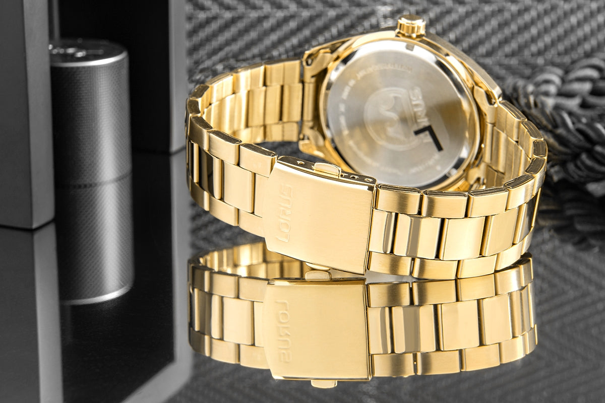 Zegarek Męski LORUS Solar Gold RX338AX9 + BOX – zdjęcie 7