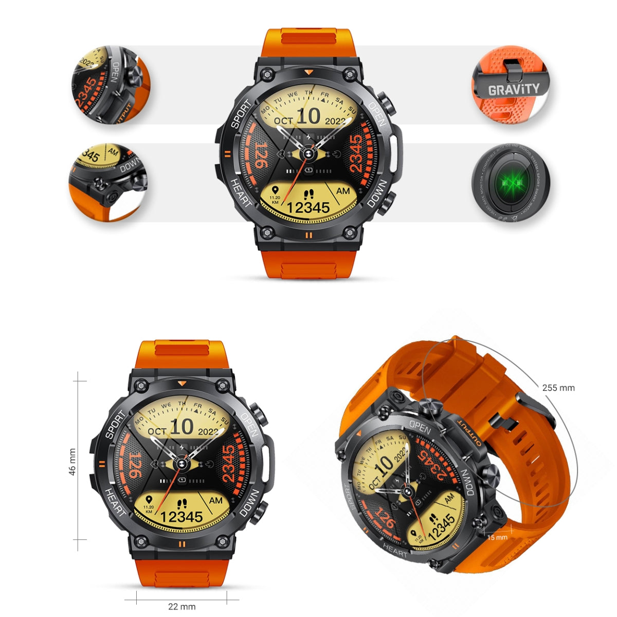 Smartwatch Gravity GT7-5 PRO – zdjęcie 7