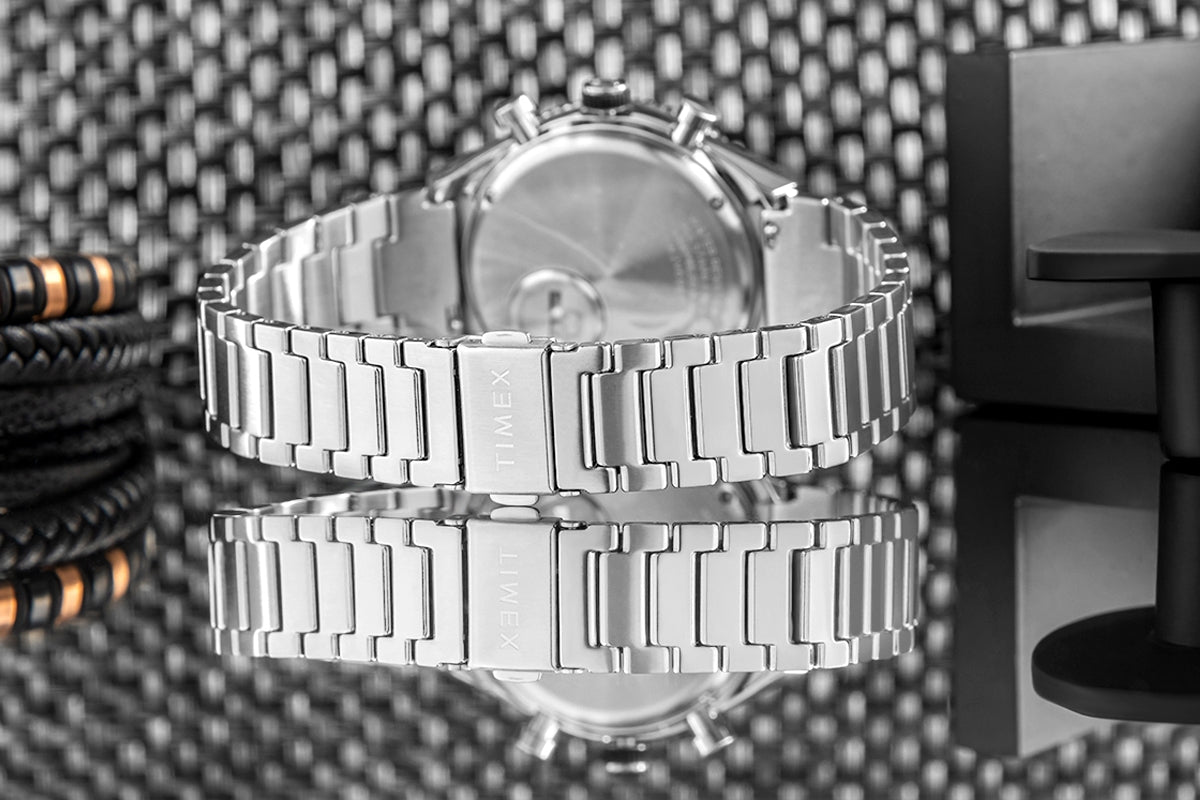Zegarek Męski TIMEX Q Timex 3-Time Zone Chronograph TW2V69800 + BOX – zdjęcie 7