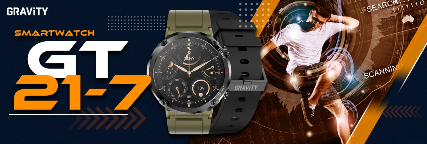 Smartwatch Gravity GT21-7 + Czarny Pasek Silikonowy – zdjęcie 10