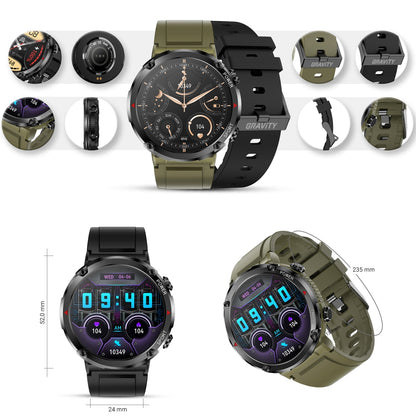 Smartwatch Gravity GT21-7 + Czarny Pasek Silikonowy – zdjęcie 11