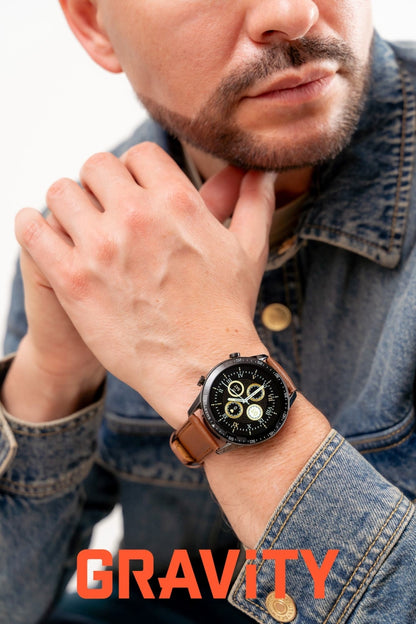 Smartwatch Gravity Czarny 2 Paski GT10-4 – zdjęcie 3