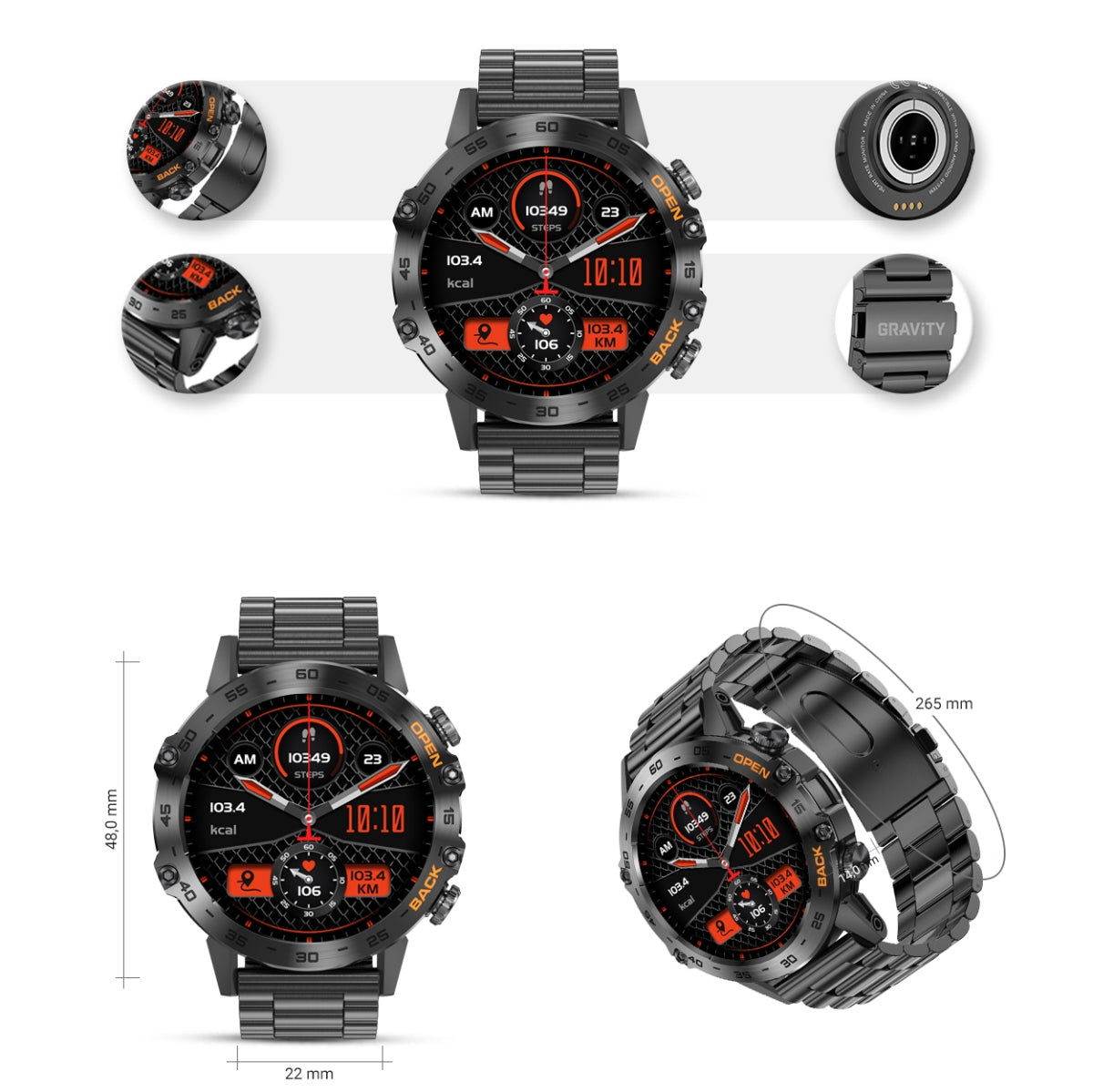 Smartwatch Gravity GT9-2 – zdjęcie 8