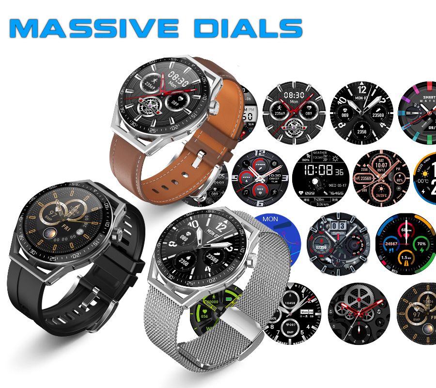 Smartwatch  Rubicon RNCE88-2 Czarny- Czarny Pasek Silikonowy + Czarna – zdjęcie 10