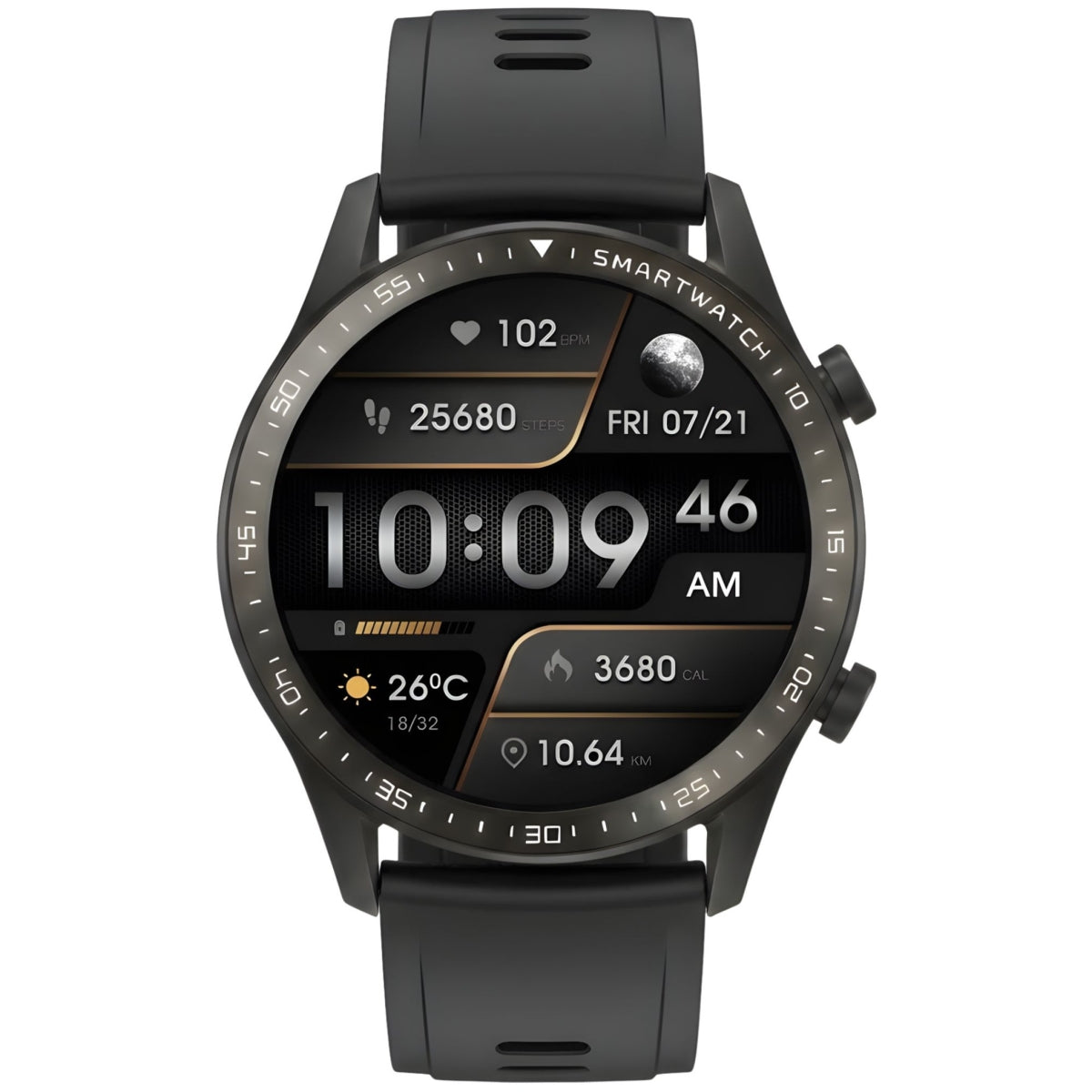 Smartwatch Gravity Czarny 2 Paski GT10-4 – zdjęcie 9