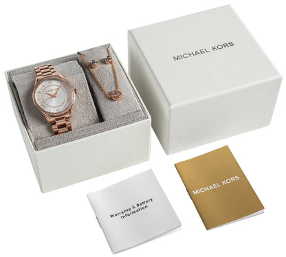 Zegarek Damski Michael Kors Lauryn + biżuteria MK4850SET + BOX – zdjęcie 8