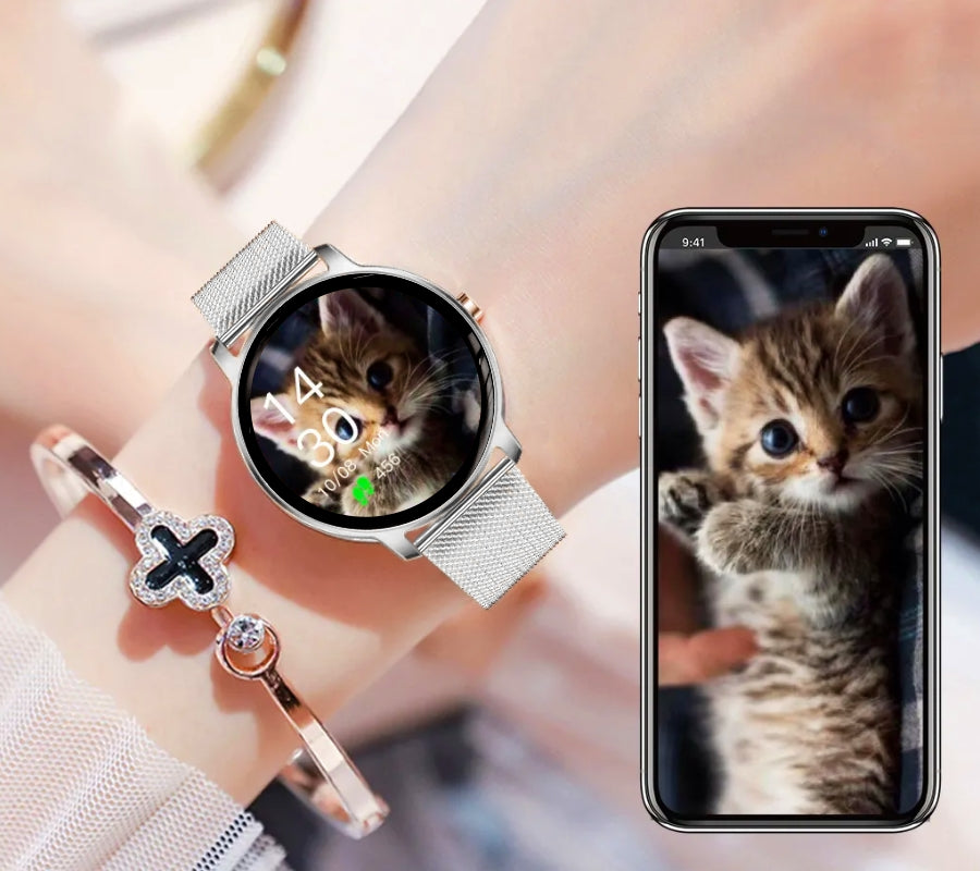 Smartwatch Damski RUBICON RNBE66 Silver SMARUB123 – zdjęcie 8