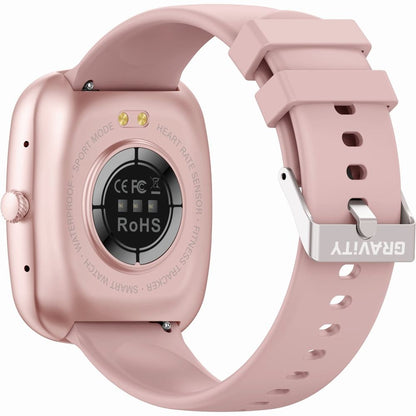 Smartwatch Damski GRAVITY GT18-1 Różowy Pasek Silikonowy + Czarny Pasek – zdjęcie 8