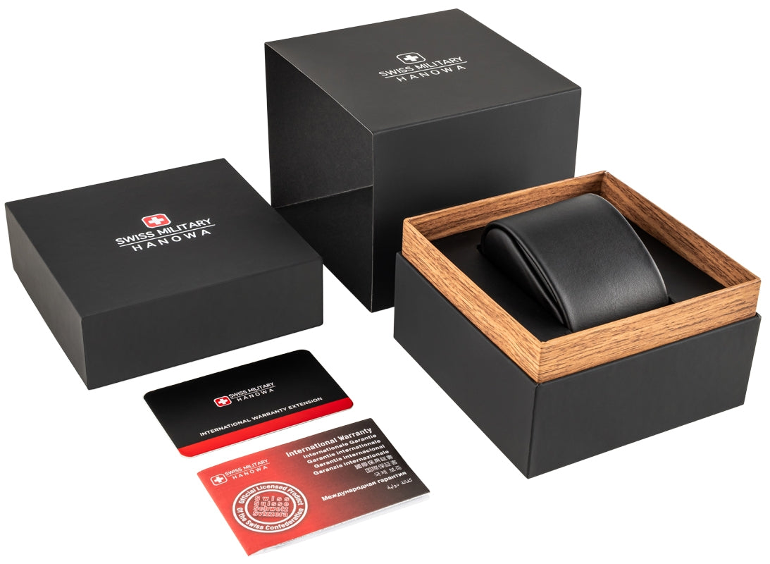 Zegarek Męski SWISS MILITARY HANOWA Afterburn GMT SMWGB0003201 + BOX – zdjęcie 2