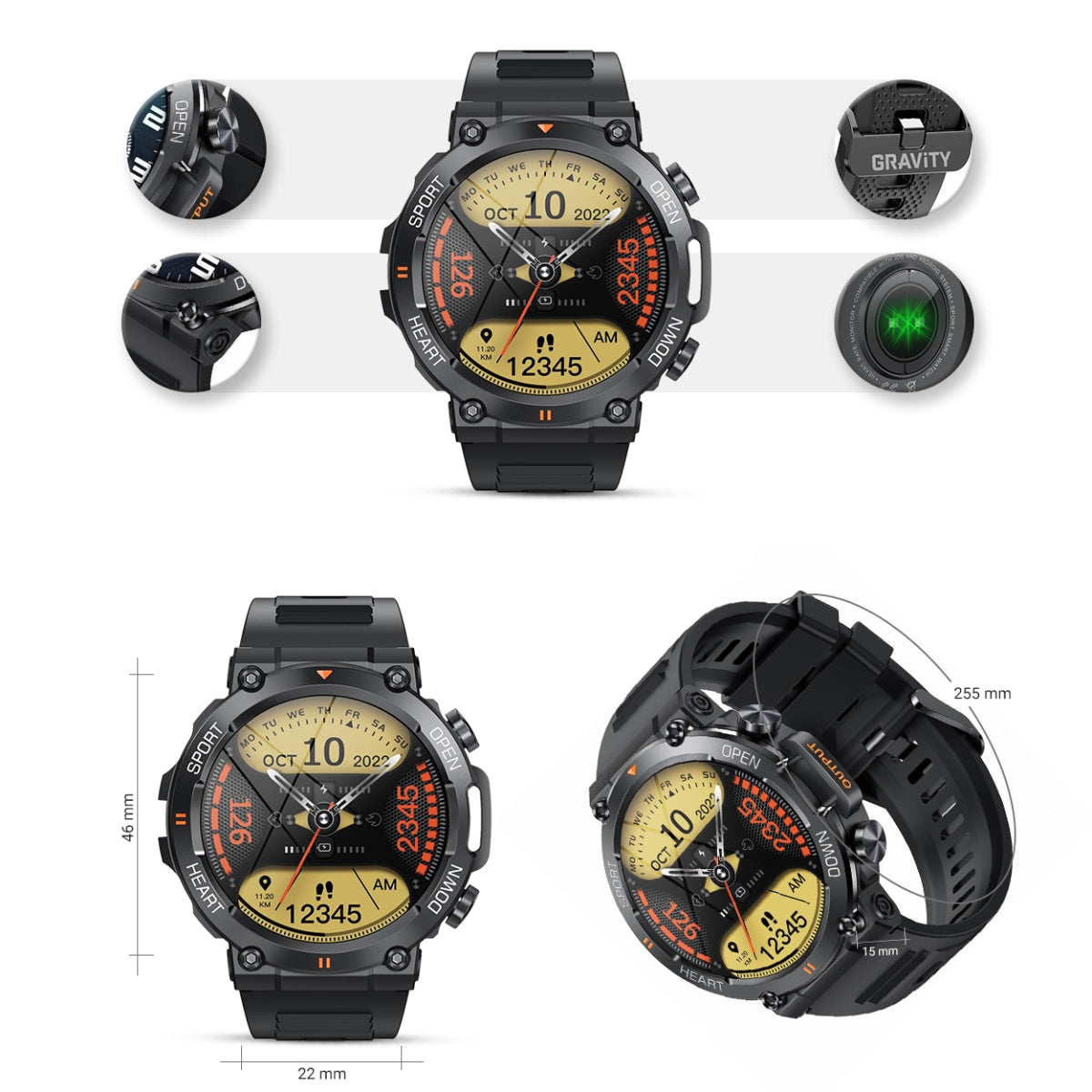 Smartwatch Gravity GT7-1 PRO – zdjęcie 9