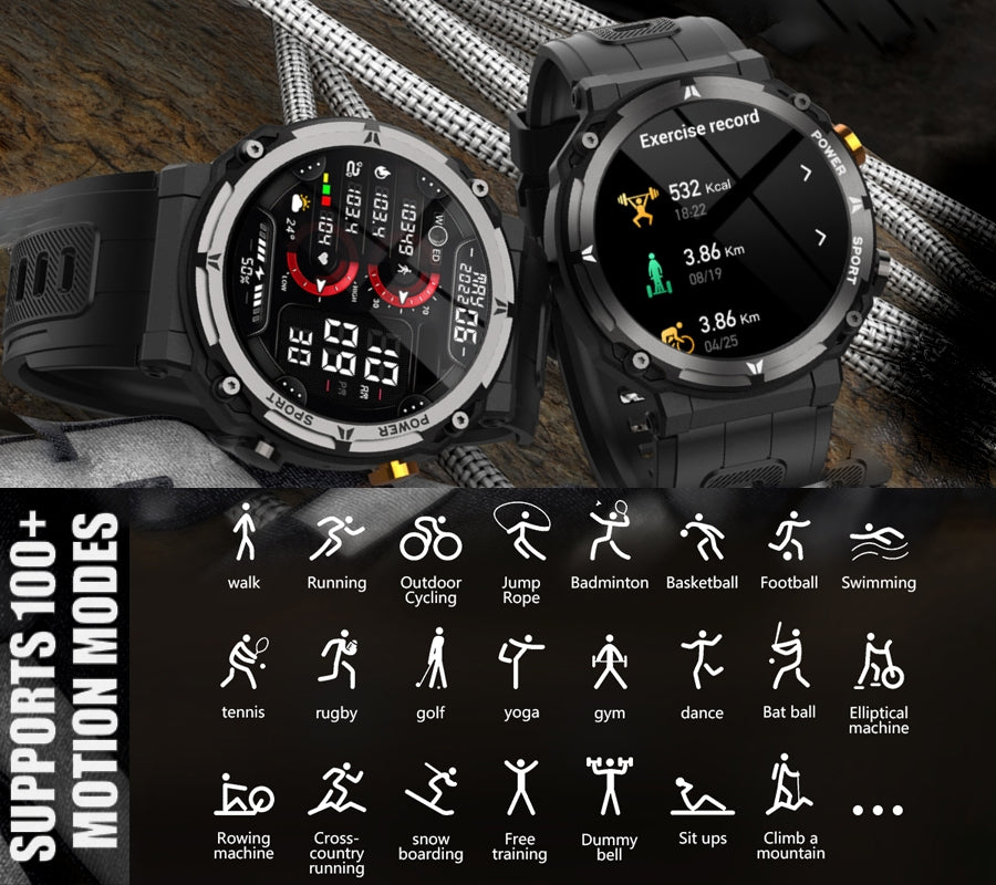 Smartwatch Męski Rubicon RNCF25-1 BLACK – zdjęcie 8