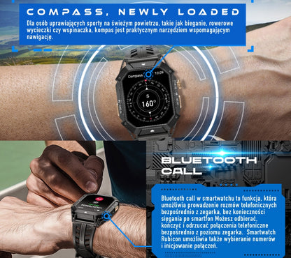 Smartwatch Męski Rubicon RNCF24-1 BLACK – zdjęcie 8