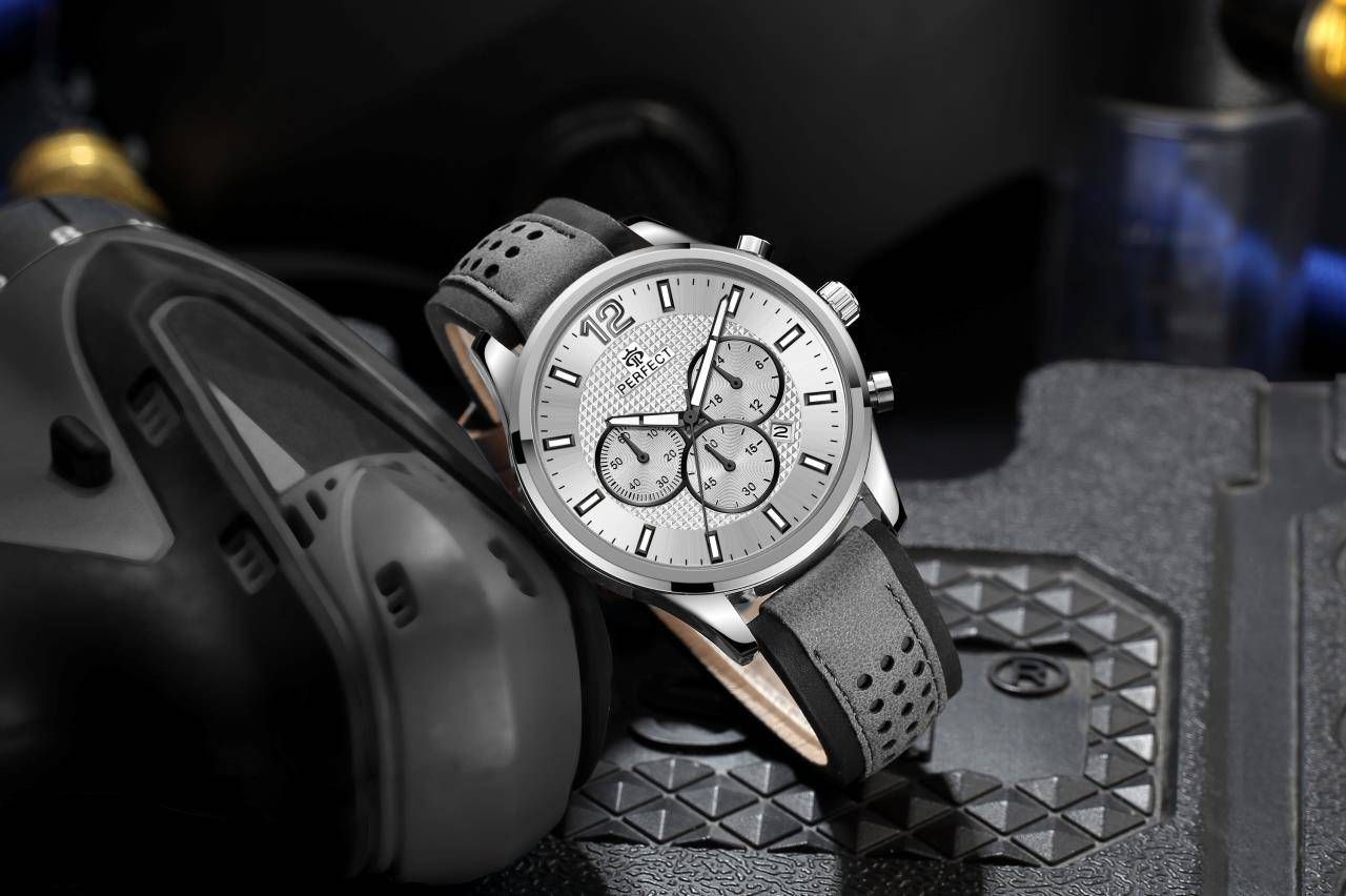 Zegarek Męski Perfect Chronograf CH01L-01 + Box – zdjęcie 4