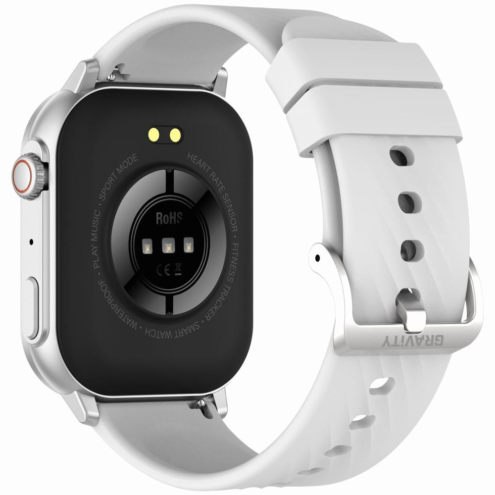 Smartwatch Gravity GT15-8 Szary Pasek Silikonowy + Srebrna Bransoleta – zdjęcie 8