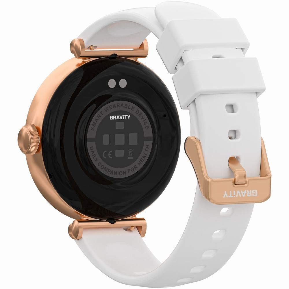 Smartwatch Gravity Różowe Złoto Biały 2 Paski GT26-2 – zdjęcie 8