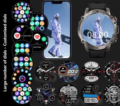 Smartwatch Męski Rubicon RNCF18-1 BLACK Bransoleta + Pasek – zdjęcie 8