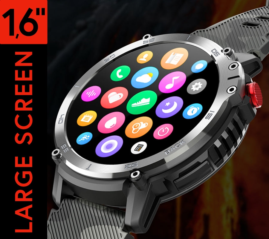 Smartwatch Męski RUBICON RNCF08 Black/Moro SMARUB232 – zdjęcie 8