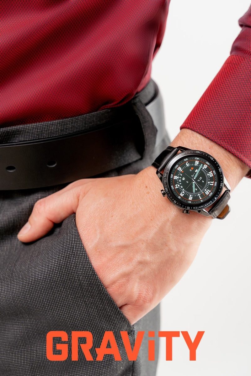 Smartwatch Gravity Czarny 2 Paski GT10-5 – zdjęcie 3