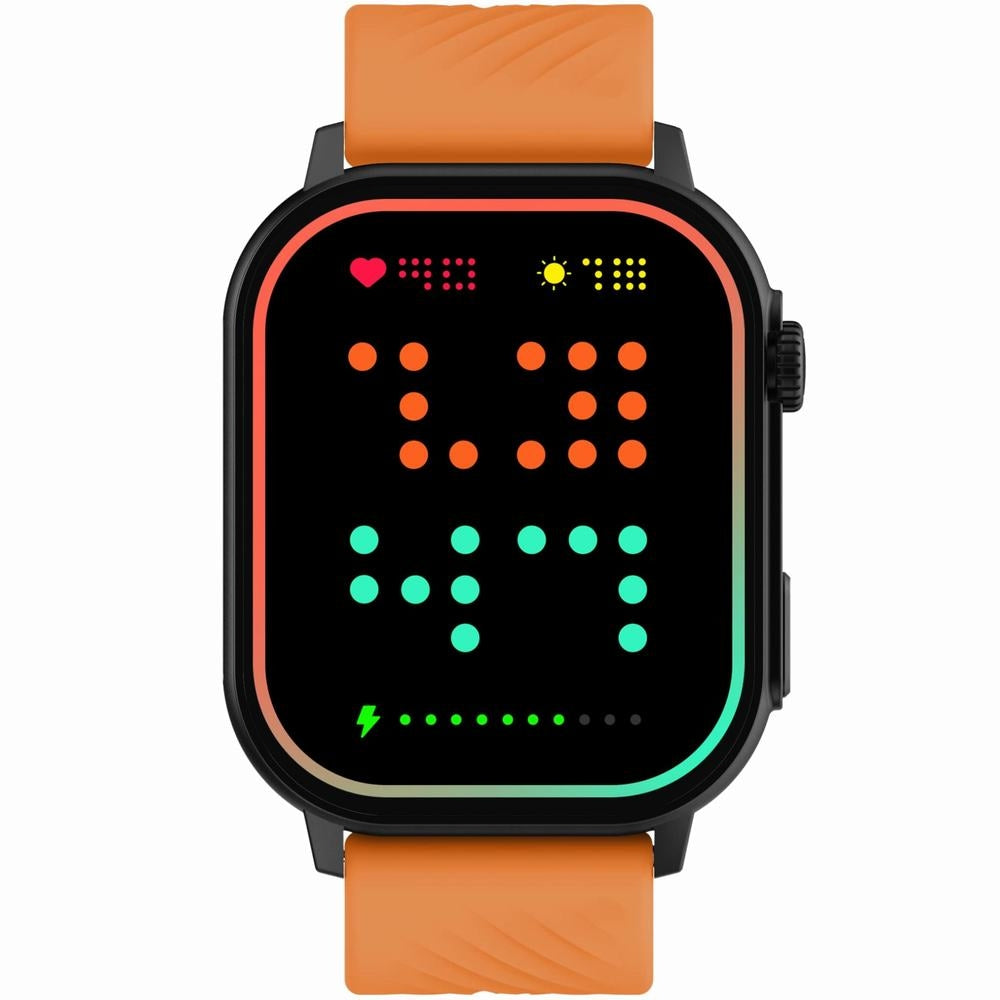 Smartwatch Gravity GT15-2 Pomarańczowy Pasek Silikonowy + Czarna Bransoleta – zdjęcie 5