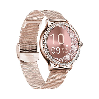 Smartwatch Damski VELTORI VT320-1 Złota Bransoleta + Różowy Pasek – zdjęcie 7