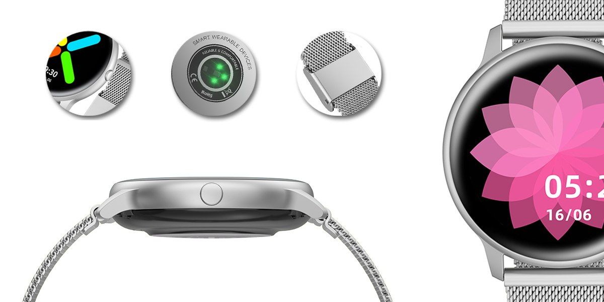 Damski SMARTWATCH G. Rossi SW015-3 Srebrny – zdjęcie 9