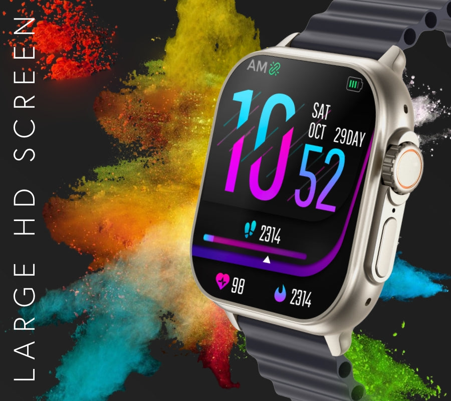 Smartwatch Męski RUBICON RNCF17 Tytan/Orange SMARUB269 – zdjęcie 9