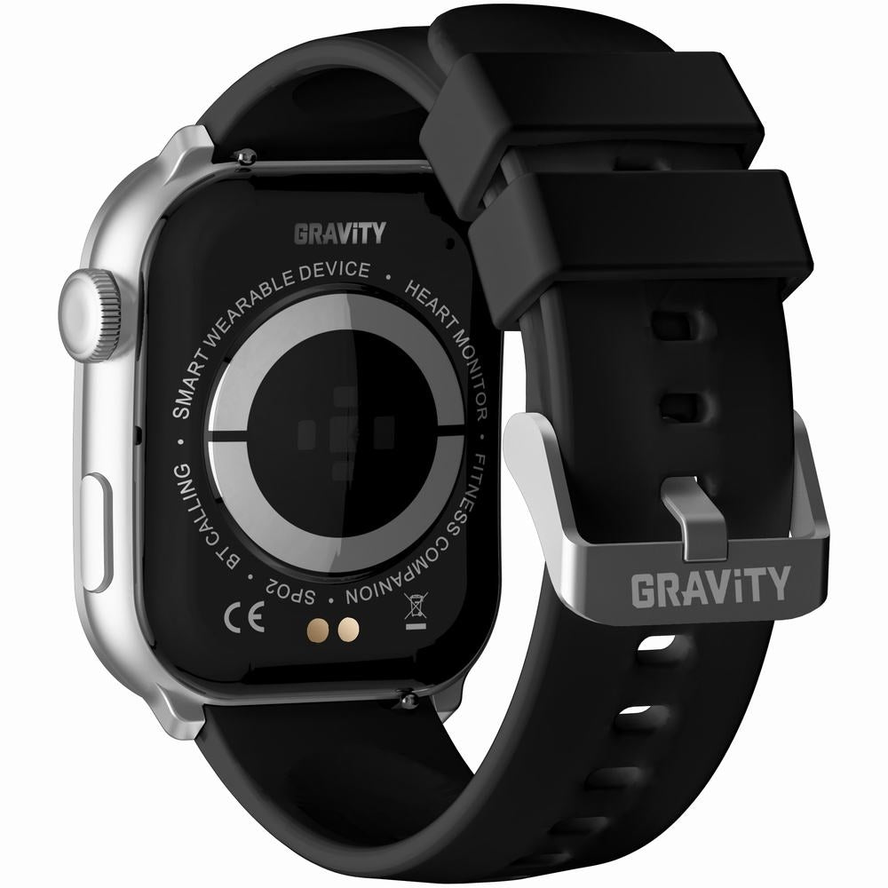 Smartwatch Damski GRAVITY GT28-9 Pasek + Bransoleta Czarno Srebrny – zdjęcie 9