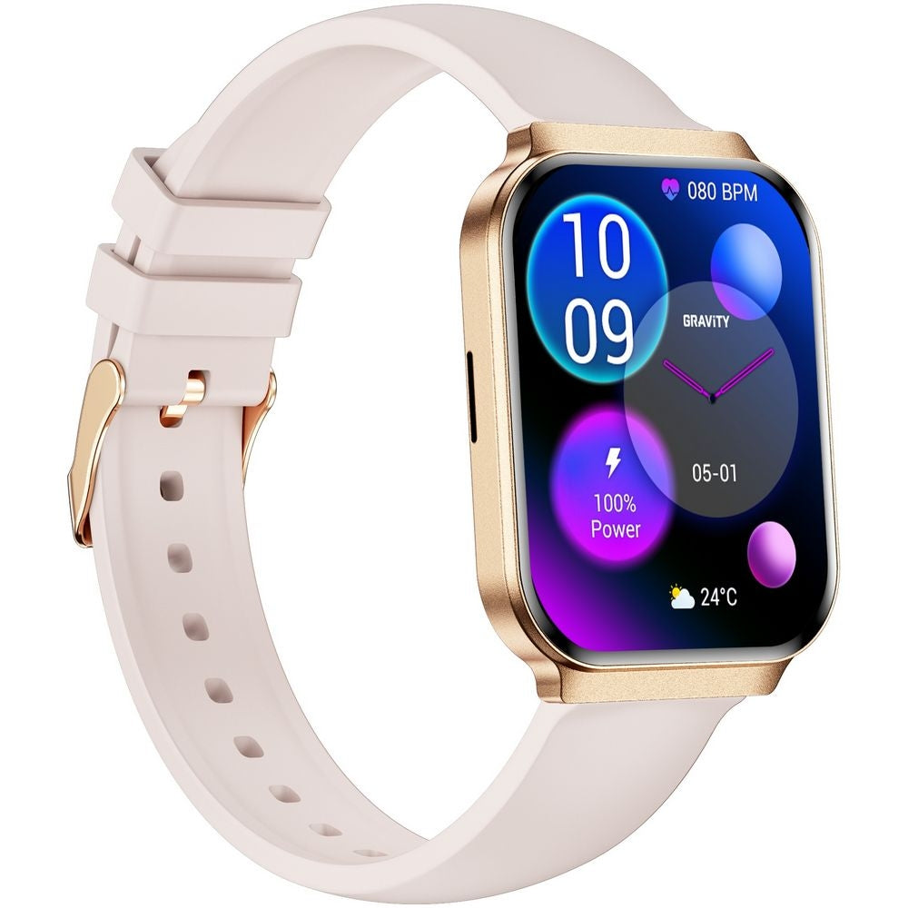 Smartwatch Gravity Różowe Złoto Pasek + Bransoleta GT44-2 – zdjęcie 9