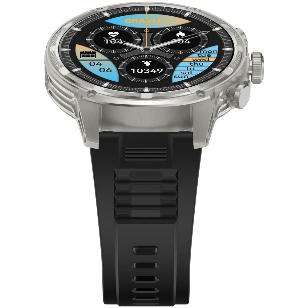 Smartwatch Gravity Srebrny Pasek + Bransoleta GT41-3 – zdjęcie 9