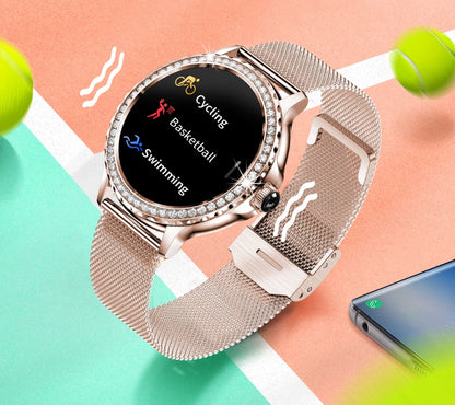 Smartwatch Damski Rubicon RNCF19-1 Różowe Złoto  Bransoleta + Pasek – zdjęcie 9
