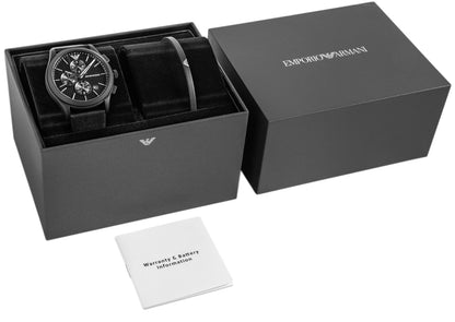 Zegarek Męski + Bransoleta EMPORIO ARMANI Paolo AR80070SET + BOX – zdjęcie 9