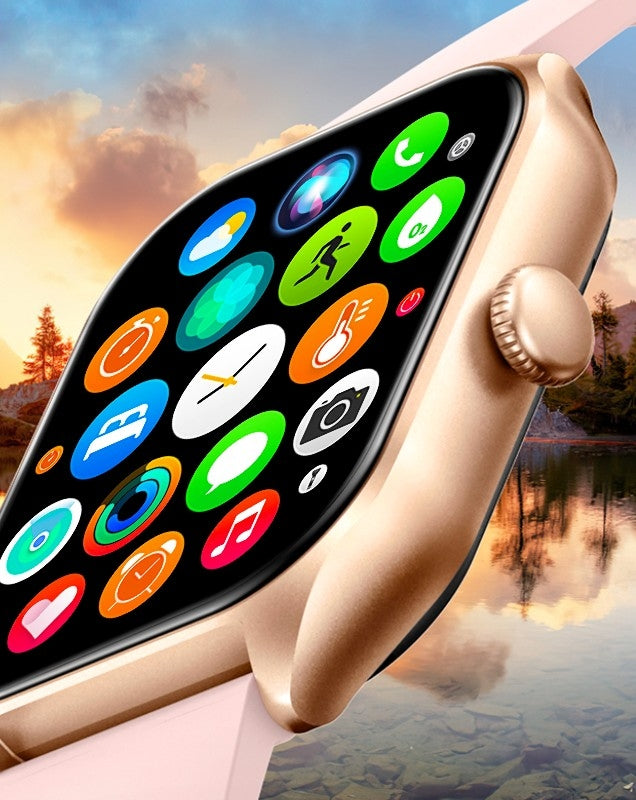 Smartwatch Damski Rubicon RNCF03-5 Różowe złoto Bransoleta + Pasek – zdjęcie 9