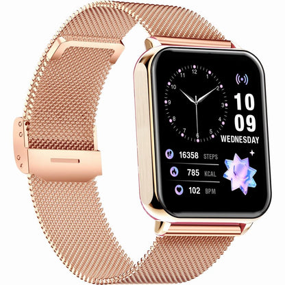 Smartwatch Gravity Różowe Złoto Bordowy 2 Paski GT17-6 – zdjęcie 9