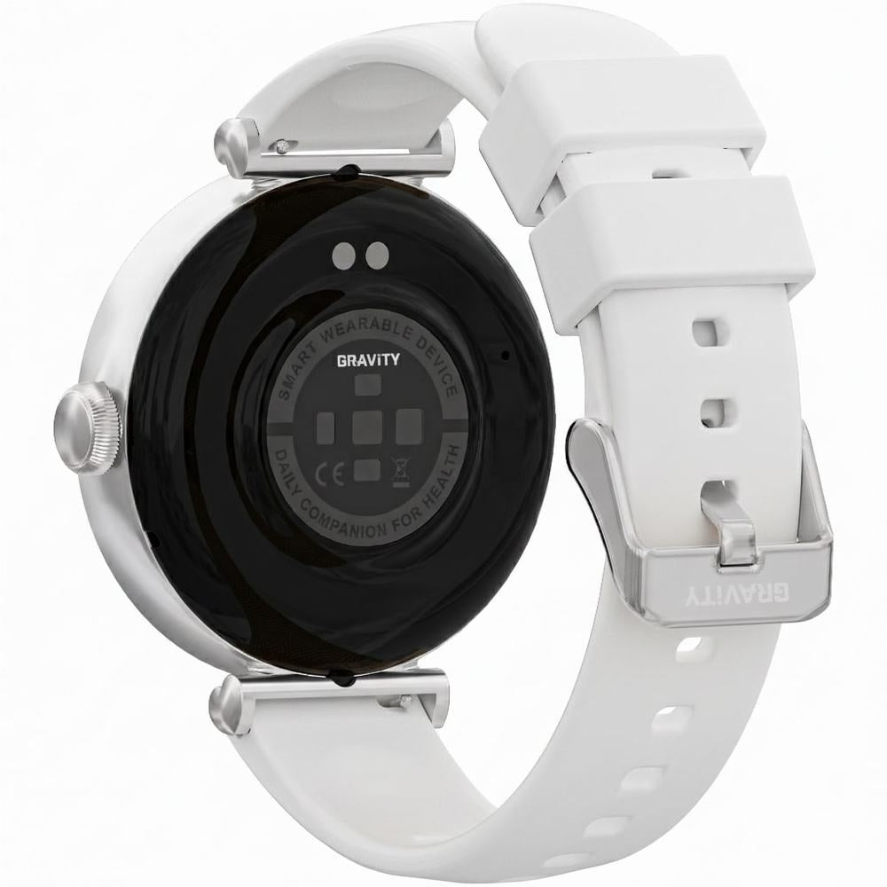 Smartwatch Gravity Srebrno Biały 2 Paski GT26-8 – zdjęcie 9