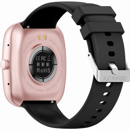 Smartwatch Damski GRAVITY GT18-1 Różowy Pasek Silikonowy + Czarny Pasek – zdjęcie 9