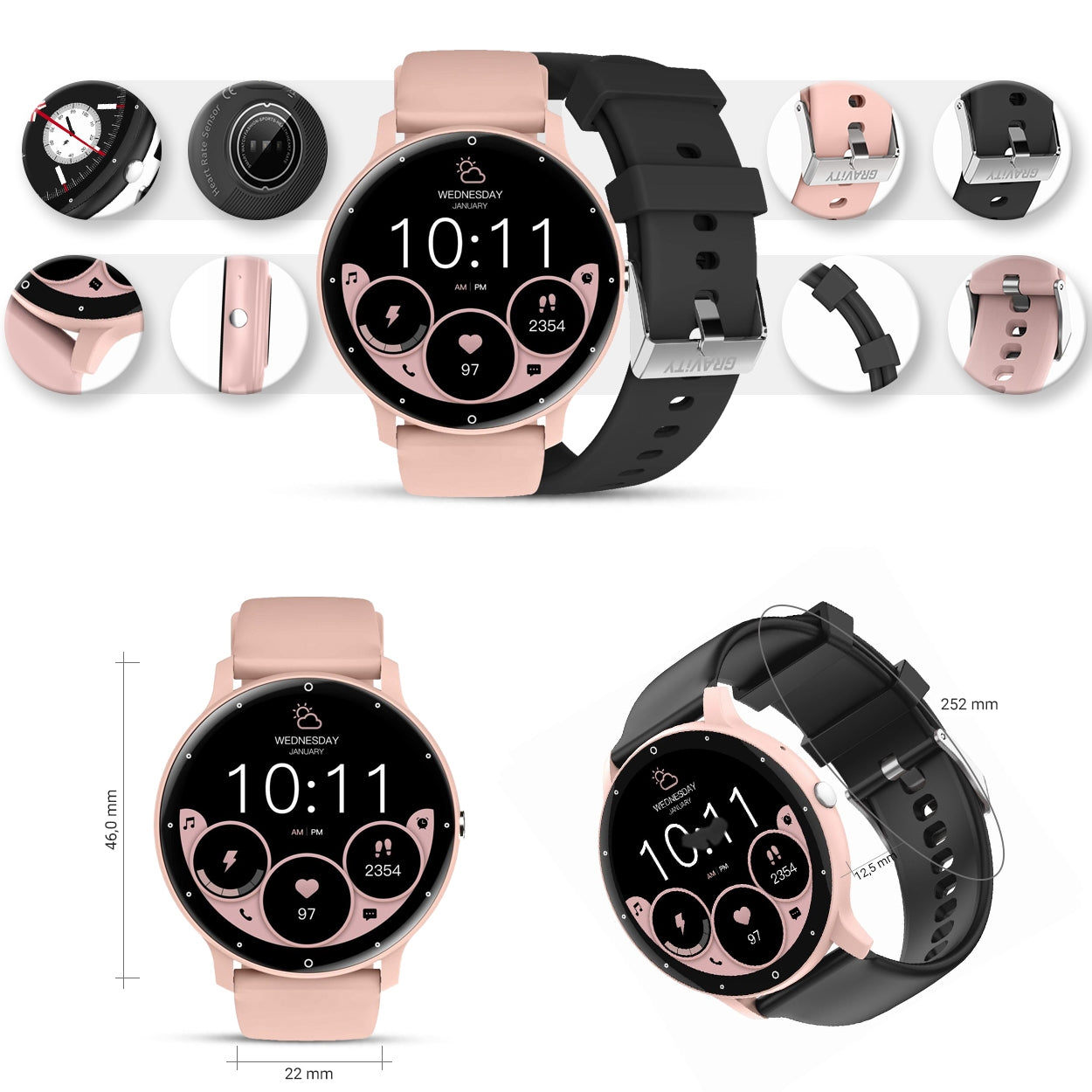Smartwatch Gravity GT1-5 PRO – zdjęcie 9