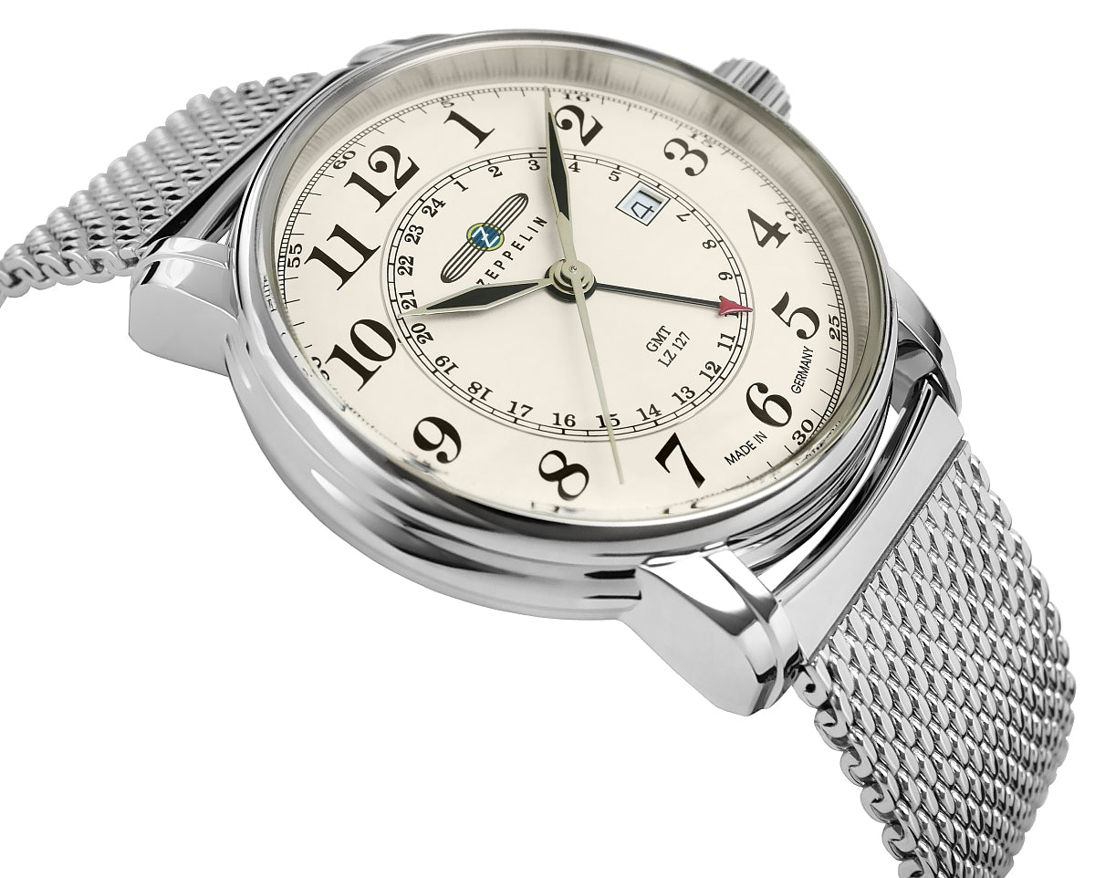 Zegarek Męski ZEPPELIN LZ127 Graf Zeppelin GMT 7642M-5 + BOX – zdjęcie 4