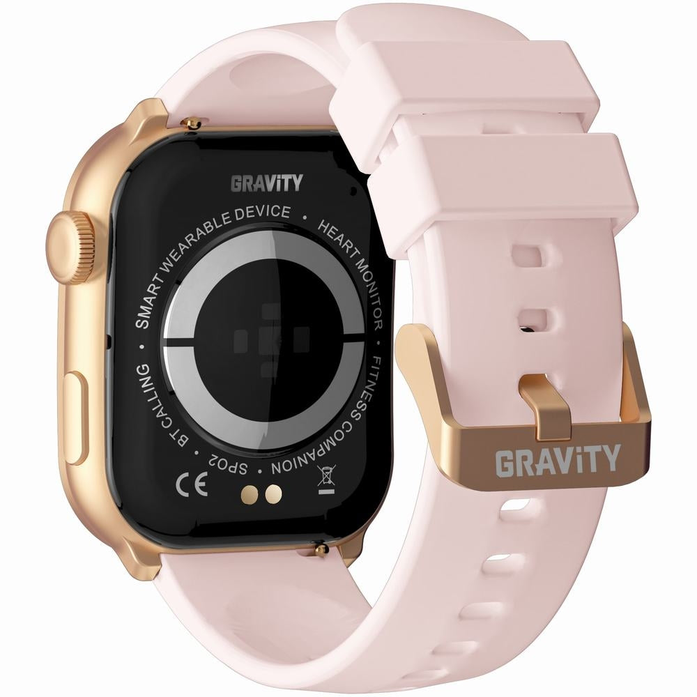 Smartwatch Damski GRAVITY GT28-6 Pasek + Bransoleta Różowe złoto Różowy – zdjęcie 9