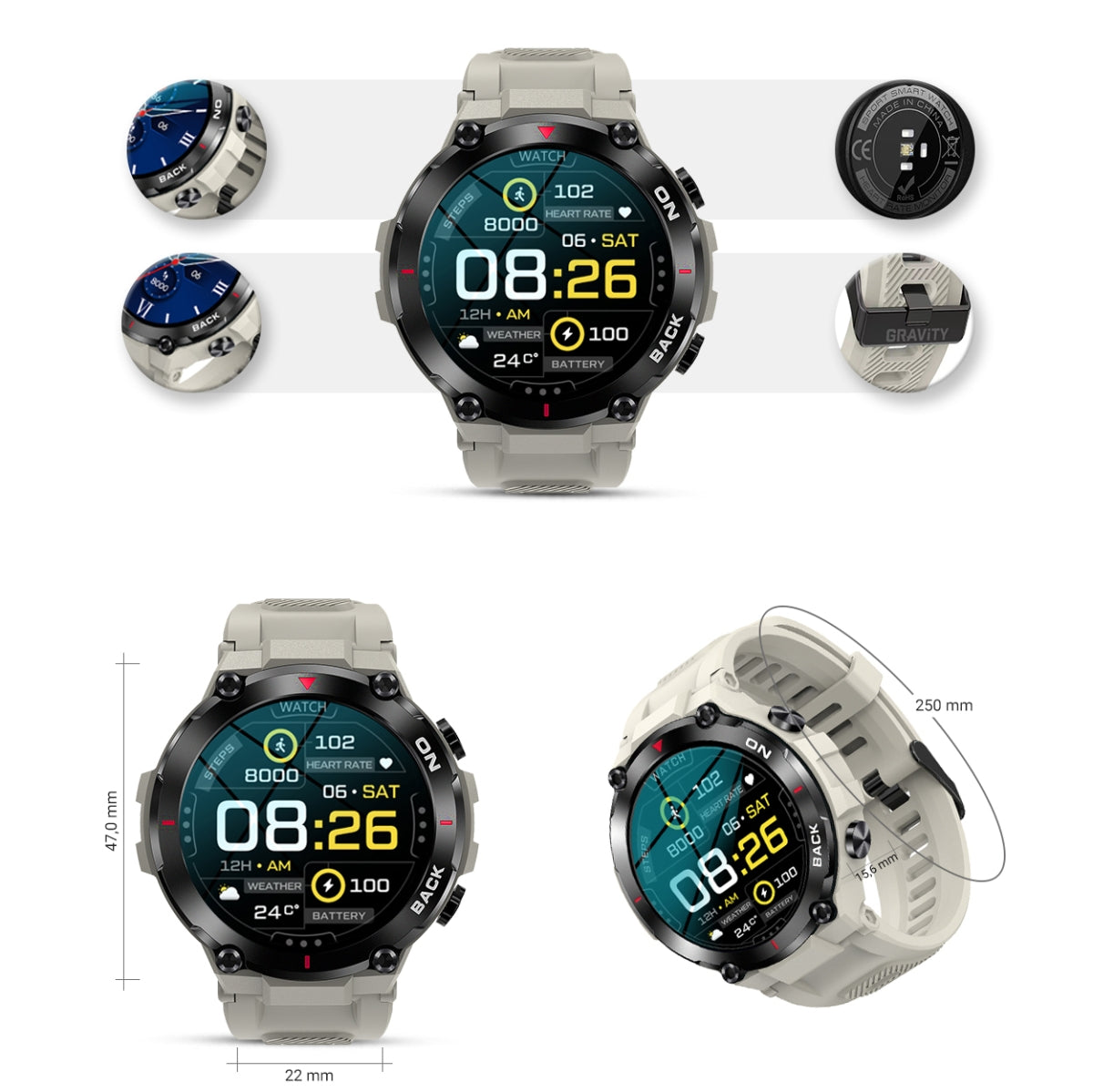 Smartwatch Gravity GT8-4 – zdjęcie 8